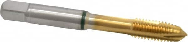 Spiral Point Tap: M8x1.25 Metric, 3 Flutes, Plug Chamfer, 6H Class of Fit, High-Speed Steel-E, TiN Coated MPN:9039150080000