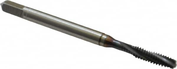 Spiral Point Tap: #6-40, UNF, 3 Flutes, Plug, 2B, Cobalt, TiN Finish MPN:9039170035050