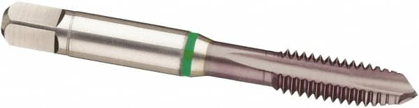 Spiral Point Tap: M2 x 0.4, Metric, 3 Flutes, Plug, 6H, Cobalt, TiCN Finish MPN:9039450020000