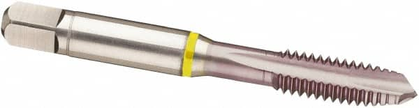 Spiral Point Tap: M2 x 0.4, Metric, 3 Flutes, Plug, 6H, Cobalt, MolyGlide Finish MPN:9039600020000