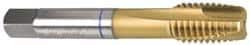 Spiral Point Tap: 3/4-16, UNF, 4 Flutes, Plug, 3B, Powdered Metal, TiN Finish MPN:9039970190500