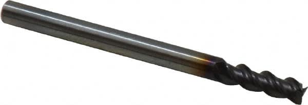 Square End Mill: 0.098'' Dia, 0.276'' LOC, 3 Flutes, Solid Carbide MPN:9037410025000