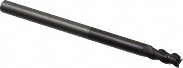 Square End Mill: 0.138'' Dia, 0.276'' LOC, 3 Flutes, Solid Carbide MPN:9037410035000