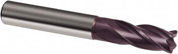 Square End Mill: 5/32'' Dia, 1/2'' LOC, 3/16'' Shank Dia, 2'' OAL, 4 Flutes, Solid Carbide MPN:9038500039700