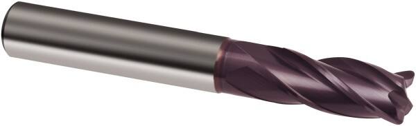 Square End Mill: 7/16'' Dia, 2'' LOC, 7/16'' Shank Dia, 4-1/2'' OAL, 4 Flutes, Solid Carbide MPN:9038520111100