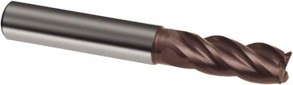 Square End Mill: 3/16'' Dia, 3/4'' LOC, 3/16'' Shank Dia, 2-1/2'' OAL, 4 Flutes, Solid Carbide MPN:9042580047600