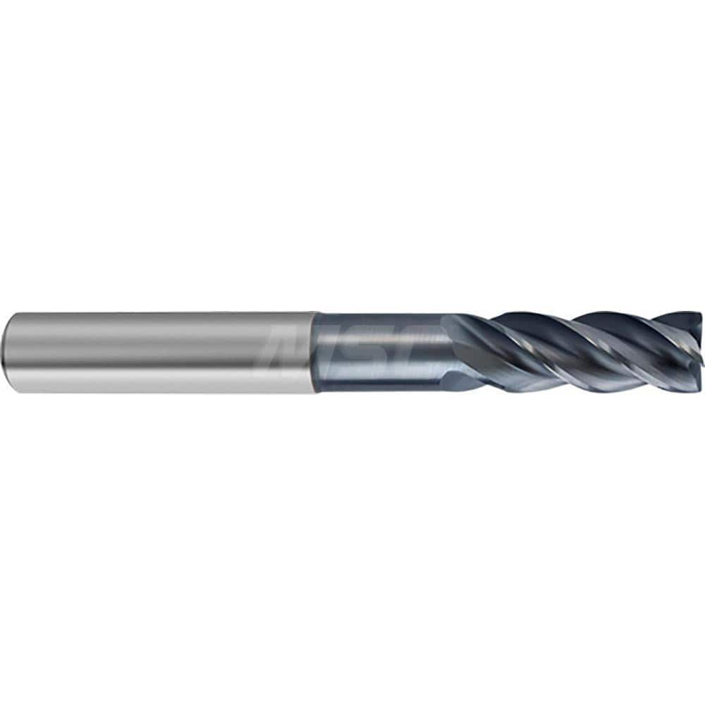 Square End Mill: 1 mm Dia, 3 mm LOC, 4 Flutes, Solid Carbide MPN:9064800010000