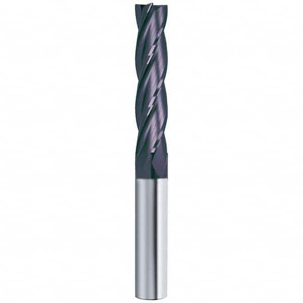 Square End Mill: 5/16'' Dia, 1-1/8'' LOC, 5/16'' Shank Dia, 3'' OAL, 4 Flutes, Solid Carbide MPN:9199570079400