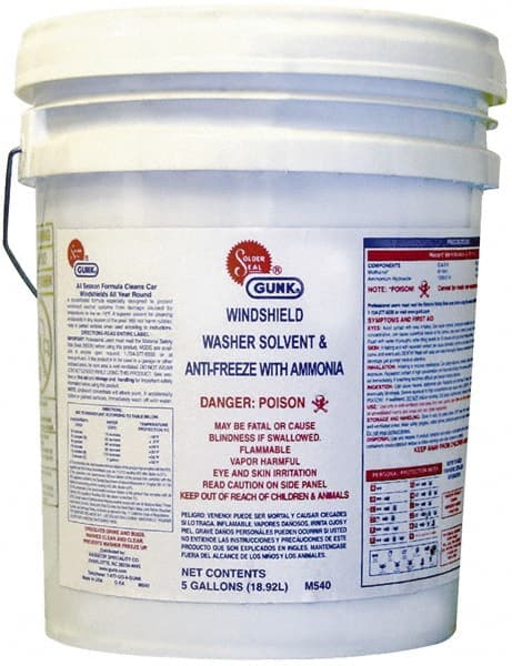 Windshield Washer Fluid: 5 gal, Pail MPN:M540