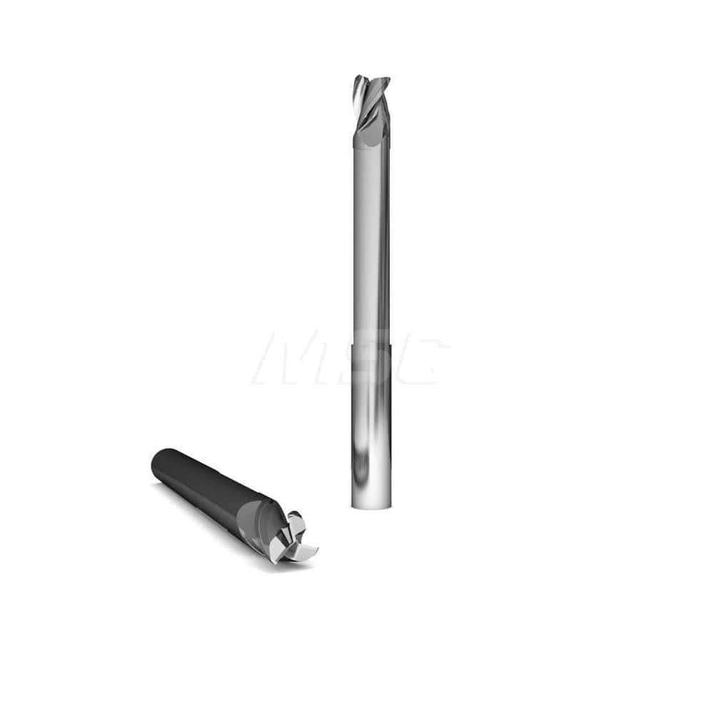 Square End Mill: 5/16'' Dia, 7/16'' LOC, 5/16'' Shank Dia, 2-1/2'' OAL, 3 Flutes, Solid Carbide MPN:101069