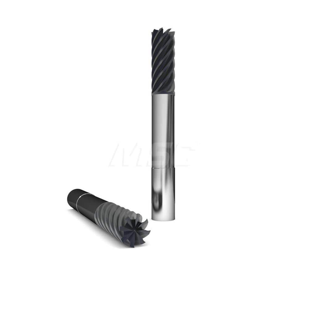 Square End Mill: 1/2'' Dia, 5/8'' LOC, 1/2'' Shank Dia, 6'' OAL, 8 Flutes, Solid Carbide MPN:317339