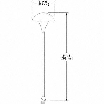 Pathlight Halogen Stake Mnt 200 lm Black MPN:MUL4-AS7