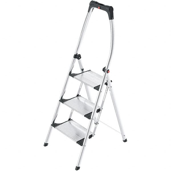 3-Step Aluminum Step Ladder: EN14183 MPN:9204015034