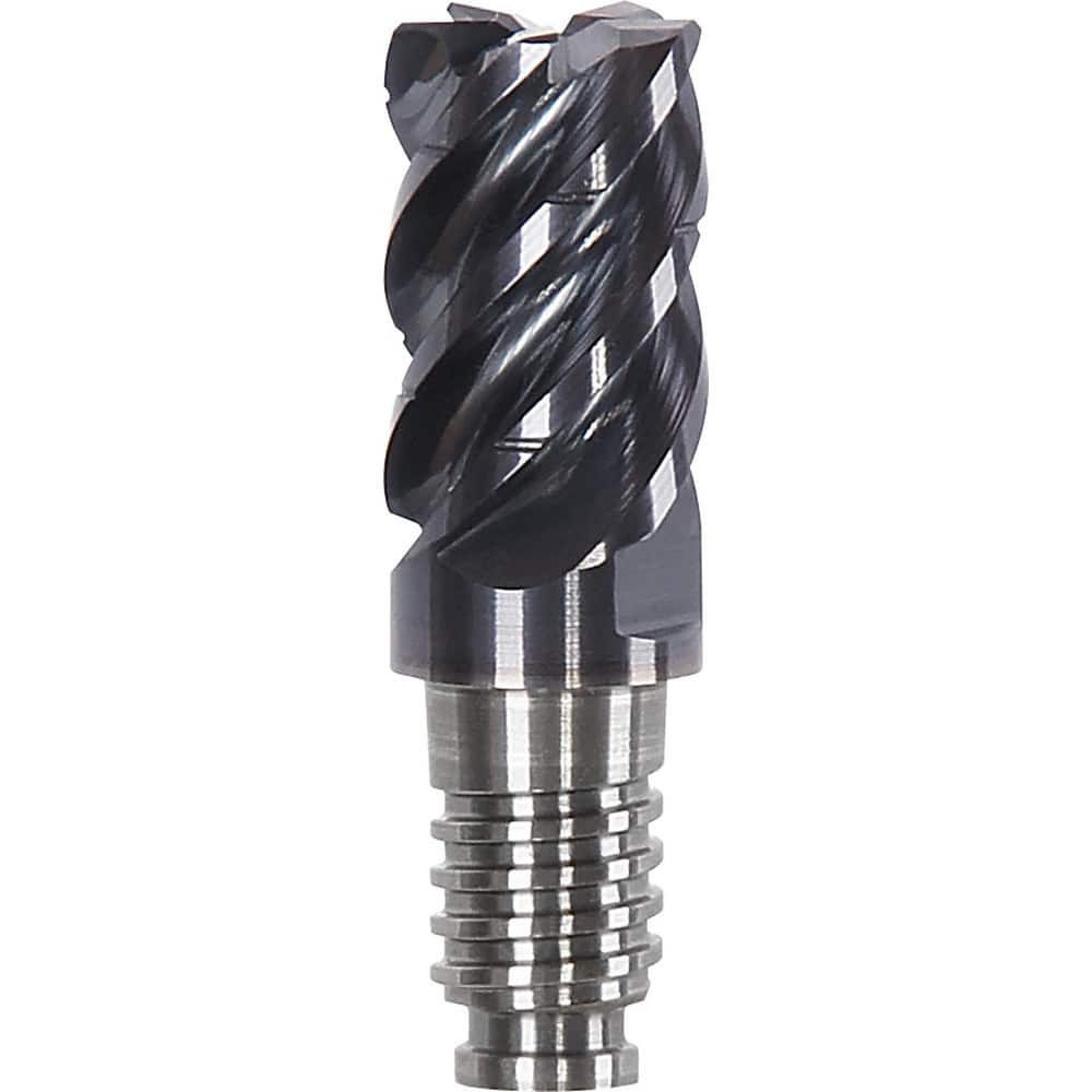 Corner Radius & Corner Chamfer End Mill Heads, Chamfer Angle: 45.000 , Number Of Flutes: 5 , End Mill Material: Solid Carbide , Connection Type: Duo-Lock 10  MPN:DL10F1105MN1000