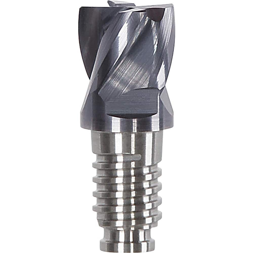 Corner Radius & Corner Chamfer End Mill Heads, Chamfer Angle: 45.000 , Number Of Flutes: 4 , End Mill Material: Solid Carbide , Connection Type: Duo-Lock 10  MPN:DL10F2004UK1000