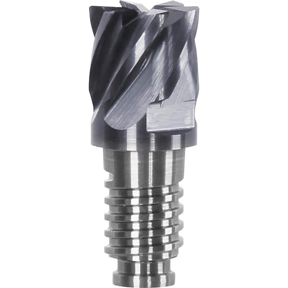 Corner Radius & Corner Chamfer End Mill Heads, Chamfer Angle: 45.000 , Number Of Flutes: 6 , End Mill Material: Solid Carbide , Connection Type: Duo-Lock 12  MPN:DL12F2006UK1200