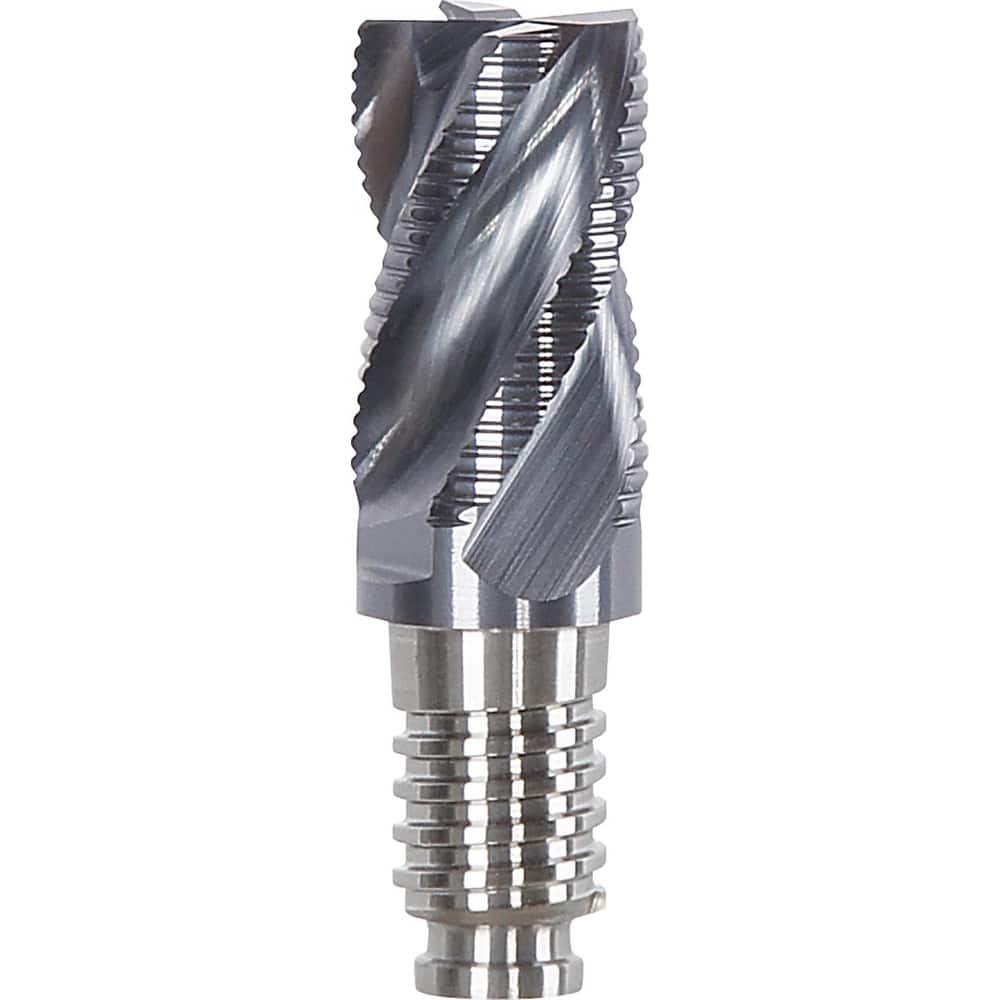 Corner Radius & Corner Chamfer End Mill Heads, Chamfer Angle: 45.000 , Number Of Flutes: 4 , End Mill Material: Solid Carbide , Connection Type: Duo-Lock 16  MPN:DL16F2304MN5/8Z