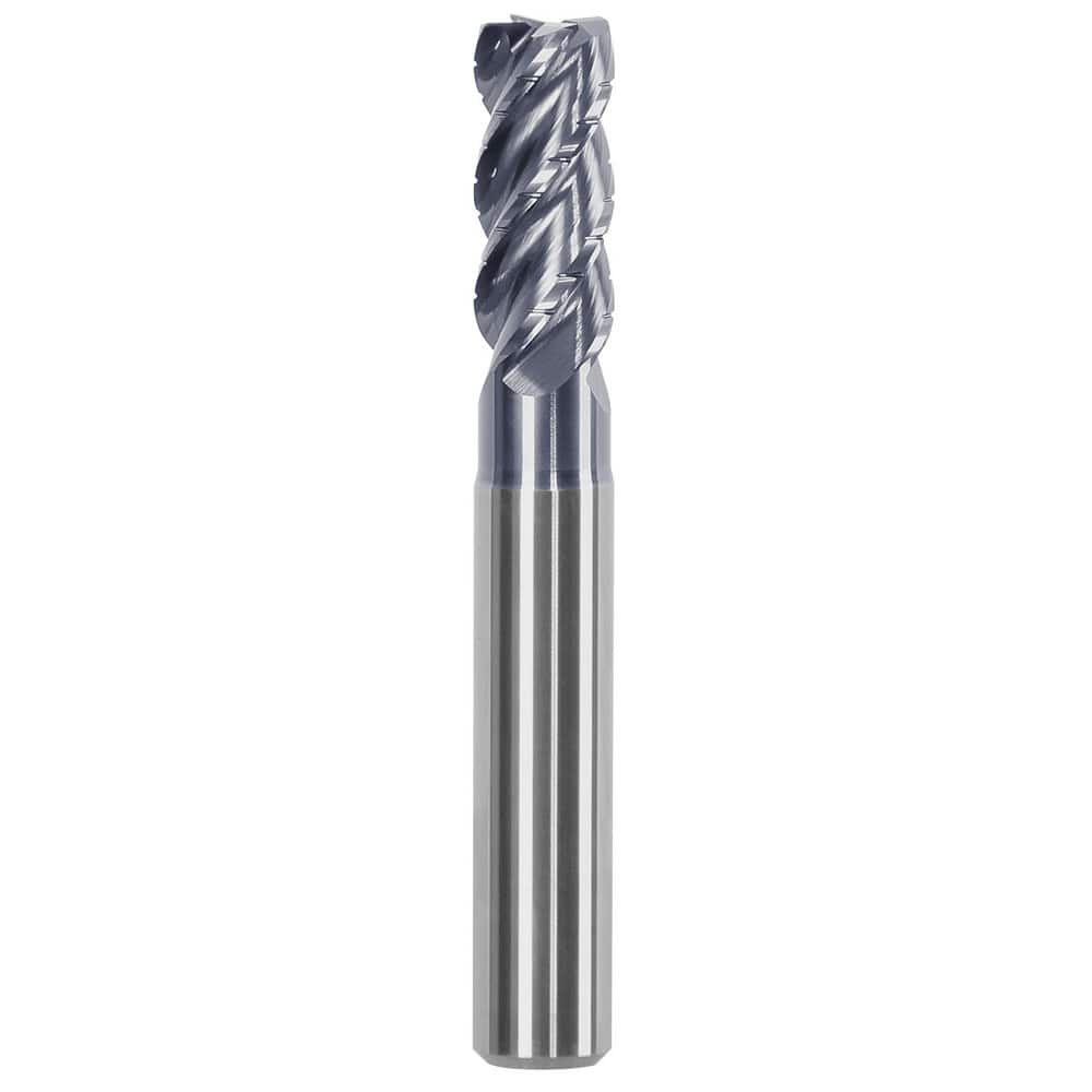 Corner Chamfer End Mill: 20 mm Dia, 38 mm LOC, 4 Flutes, 0.6 mm Chamfer Width, Solid Carbide MPN:F1104NNH2000CAA