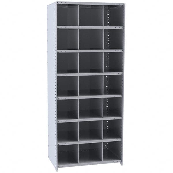 21 Bin Closed Industrial Bin Shelving MPN:5526-12HG