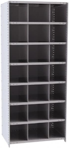 21 Bin Closed Industrial Bin Shelving MPN:5526-24HG