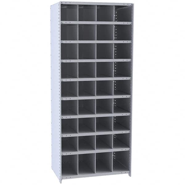 36 Bin Closed Industrial Bin Shelving MPN:5527-18HG