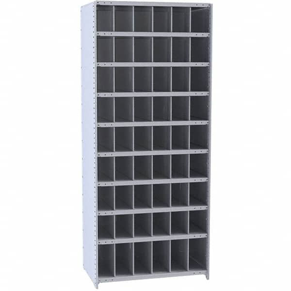 54 Bin Closed Industrial Bin Shelving MPN:5528-12HG