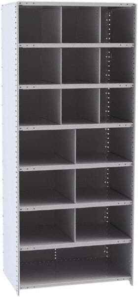 16 Bin Closed Industrial Bin Shelving MPN:5533-24HG