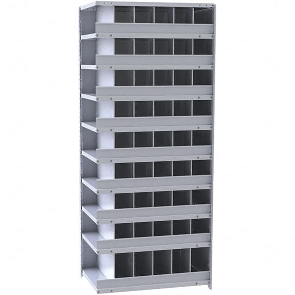 54 Bin Closed Industrial Bin Shelving MPN:A5530-18HG