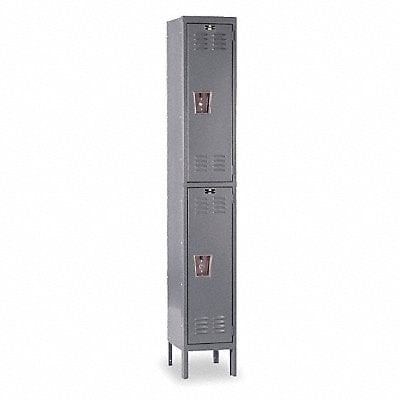 G3766 Wardrobe Locker Lvrd 1 Wide 2 Tier Gray MPN:U1558-2A-HG