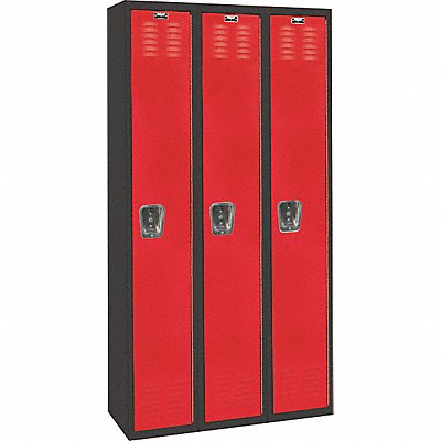 Lckr 1x3Lckr Red/Blk 72 x36 x18 Assm MPN:U3282-1A-MR