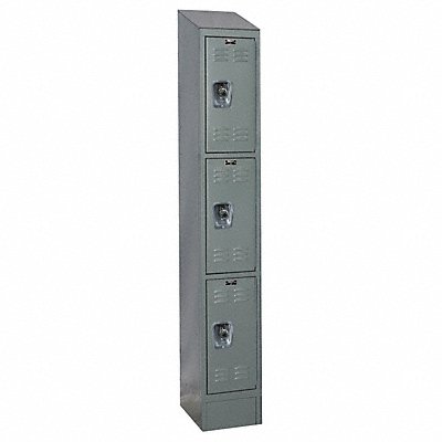 D4826 Wardrobe Locker Lvrd 1 Wide 3 Tier Gray MPN:URB1258-3ASB-HG