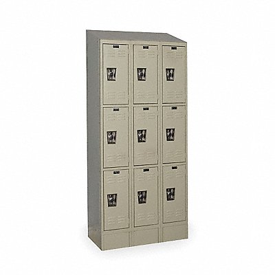 D4825 Wrdrb Lockr Lvrd 3 Wide 3 Tier Tan MPN:URB3228-3ASB-PT