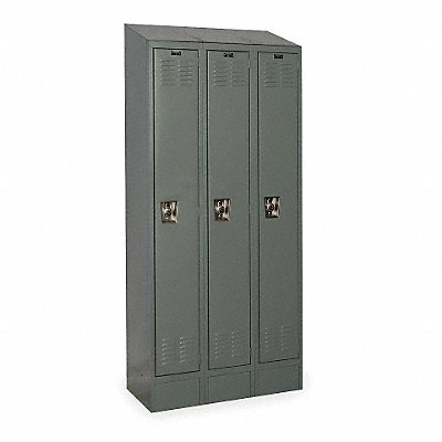 D4816 Wardrobe Locker Lvrd 3 Wide 1 Tier Gray MPN:URB3288-1ASB-HG