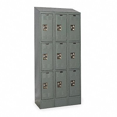 D4829 Wardrobe Locker Lvrd 3 Wide 3 Tier Gray MPN:URB3288-3ASB-HG