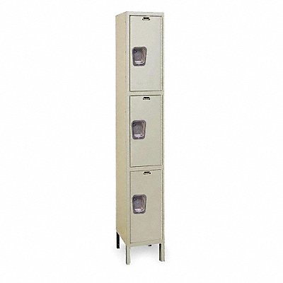 K4117 Wrdrb Lockr Solid 1 Wide 3 Tier Tan MPN:UY1228-3PT