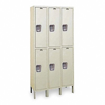 K4130 Wrdrb Lockr Solid 3 Wide 2 Tier Tan MPN:UY3258-2PT