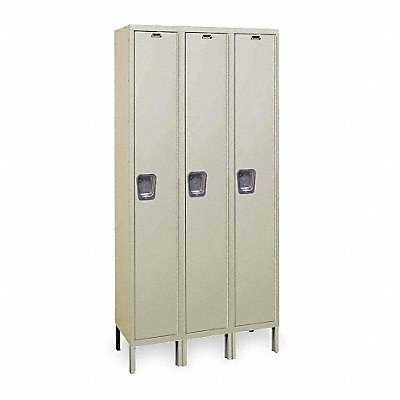 K4097 Wrdrb Lockr Solid 3 Wide 1 Tier Tan MPN:UY3288-1PT