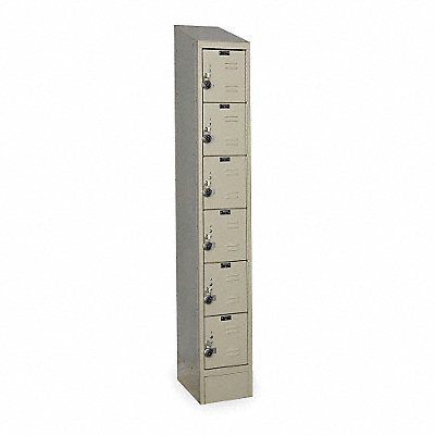 D4831 Box Lockr Lvred 1 Wide 6 Tier Tan MPN:URB1228-6ASB-PT