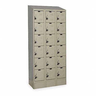 D4832 Box Lockr Lvred 3 Wide 6 Tier Tan MPN:URB3228-6ASB-PT