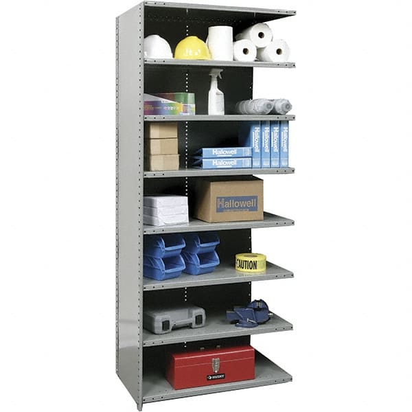 8 Shelf, 500 Lb. Capacity, Closed Shelving Add-On Unit MPN:A4523-12HG