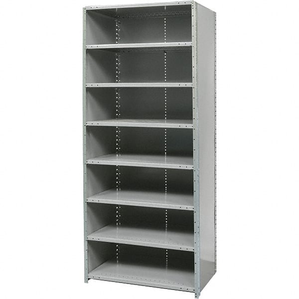 8 Shelf, 500 Lb. Capacity, Free Standing Closed Shelving MPN:F4523-18HG