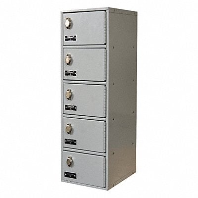 Locker 5x1Lckrs Lt Gry 30.5 x9 x12 MPN:UCTL192(30)-5A-PL