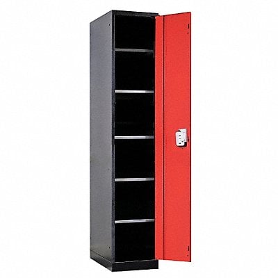 Wrdrb Lockr Solid 1 Wd 1 Tier Red/Black MPN:FKL4478-1BR-HT