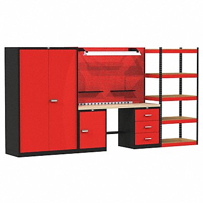 Modlr Cabnt/Shelving Set 78 H 132 W 24 D MPN:FKMIXEDSTOR-SM-M