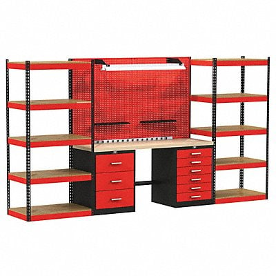 Modular Shelving Set 78 H 168 W 24 D MPN:FKOPENSTOR-LG-M