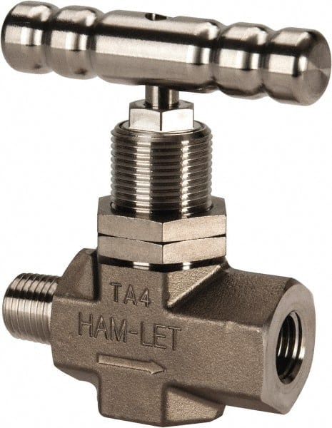 Needle Valve: T-Handle, Straight, 1/4