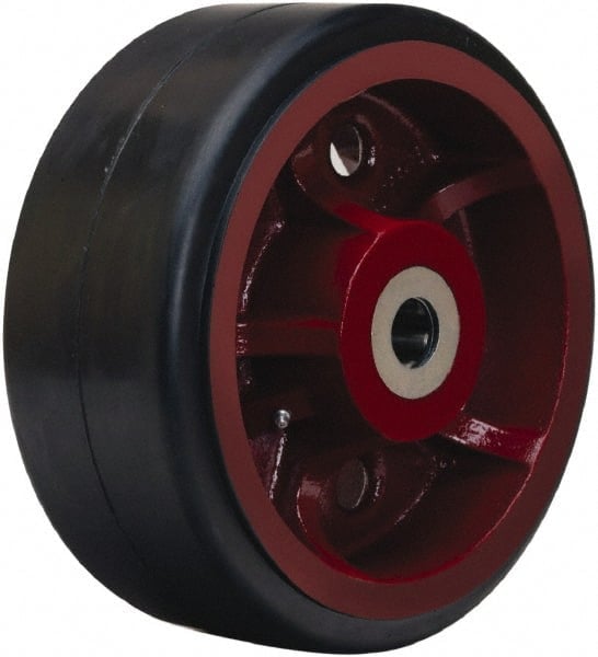 Caster Wheel: Rubber on Cast Iron, 2.4375