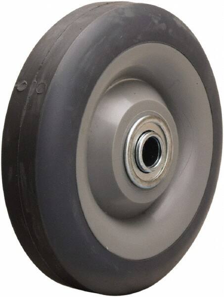 Caster Wheel: Rubber on Thermoplastic, 0.5