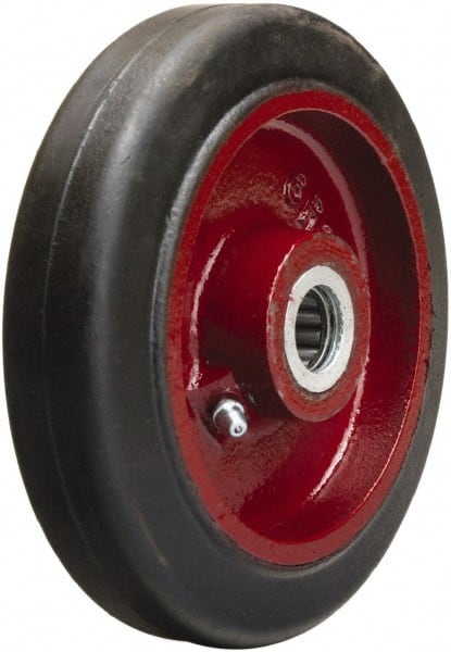 Caster Wheel: Rubber on Cast Iron, 0.75