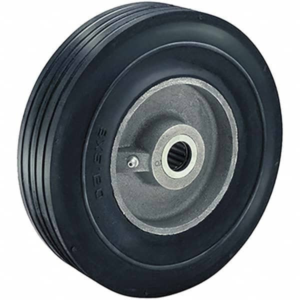 Rubber Caster Wheel: Rubber on Aluminum, 0.75